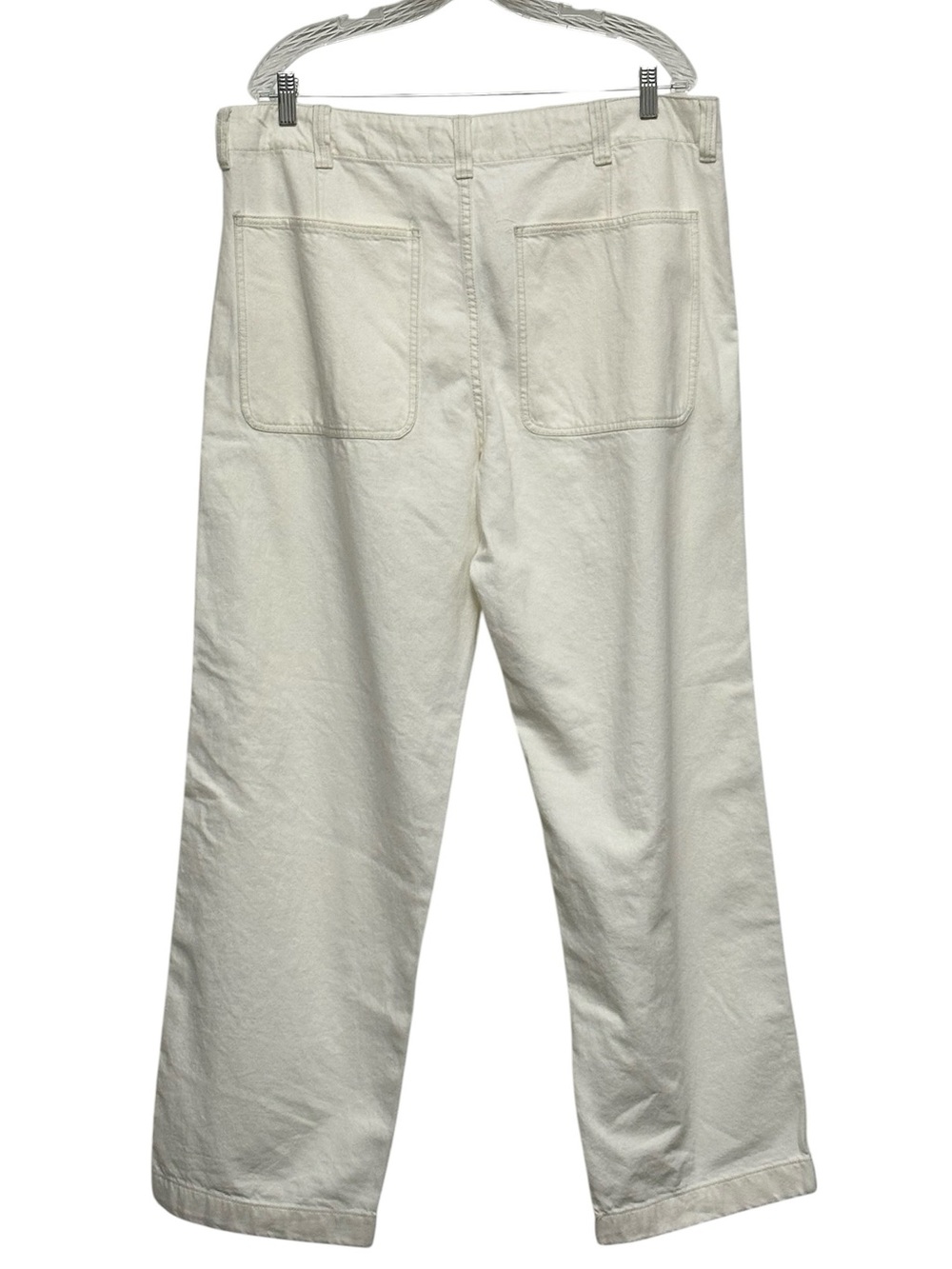 NEW MADEWELL Patch‎ Pocket Jeans in Summer Denim Relaxed Ecru Cream Wash Size 35 - Picture 5 of 8